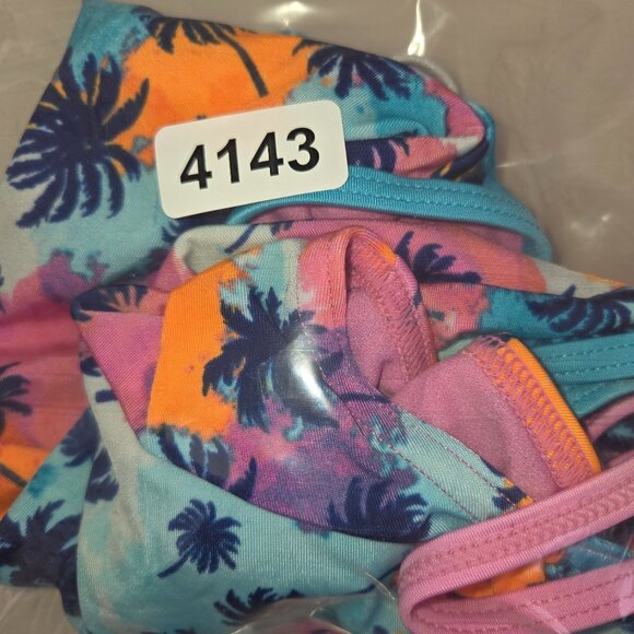 Speedo Girls Tropical Print Swimsuit M Multicolor 4143 - Picture 5 of 5